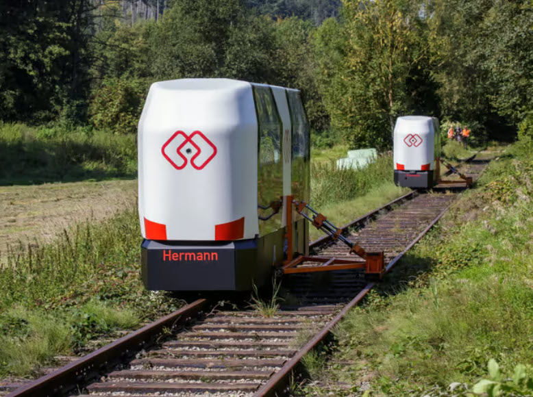Commuter Pods Ride Old Railway Lines