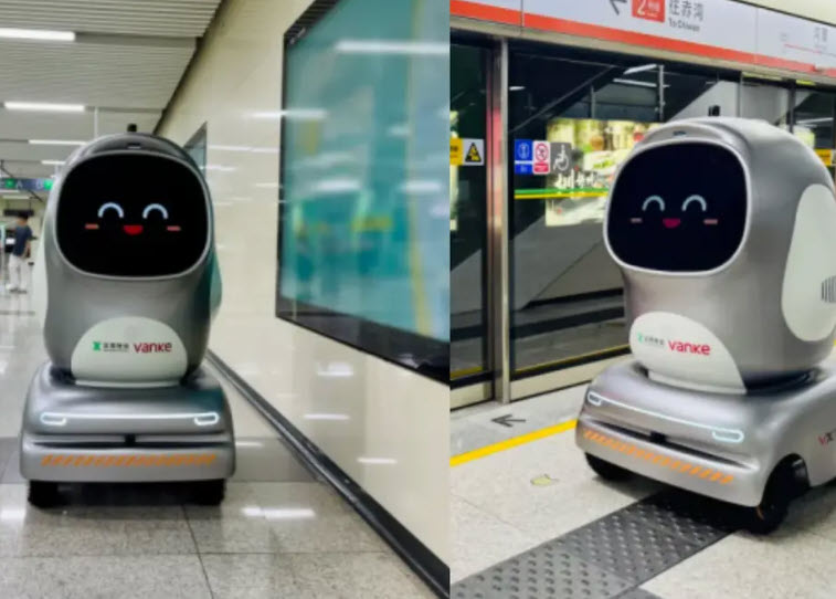 World’s first: Penguin-like delivery robot fleet rides trains to courier goods in China